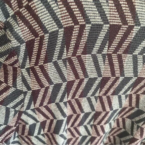 Perry Ellis Gray Geometric Pullover Modal Sweater Big Mens XLT Hipster Grandpa - Picture 3 of 7